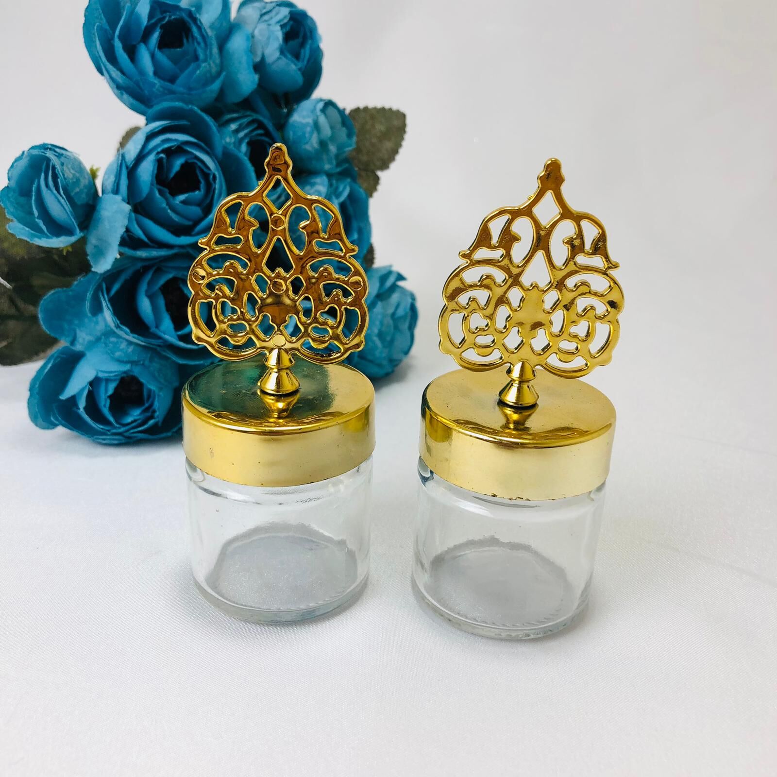 CAM KAVANOZ BOŞ YUVARLAK GÜNEŞ TEPELİ 40cc