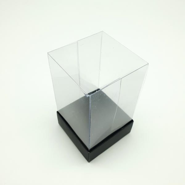 5x5x8 ALTI SİYAH KARTON ÜSTÜ ASETAT KUTU