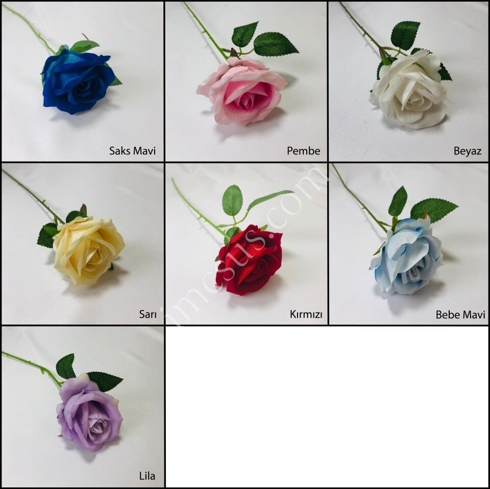 RENKLİ TEKLİ KADİFE GÜL