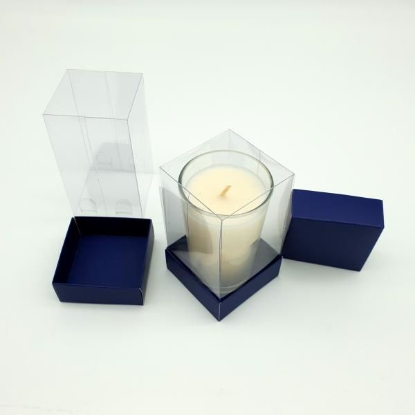 5x5x8 ALTI LACİVERT KARTON ÜSTÜ ASETAT KUTU