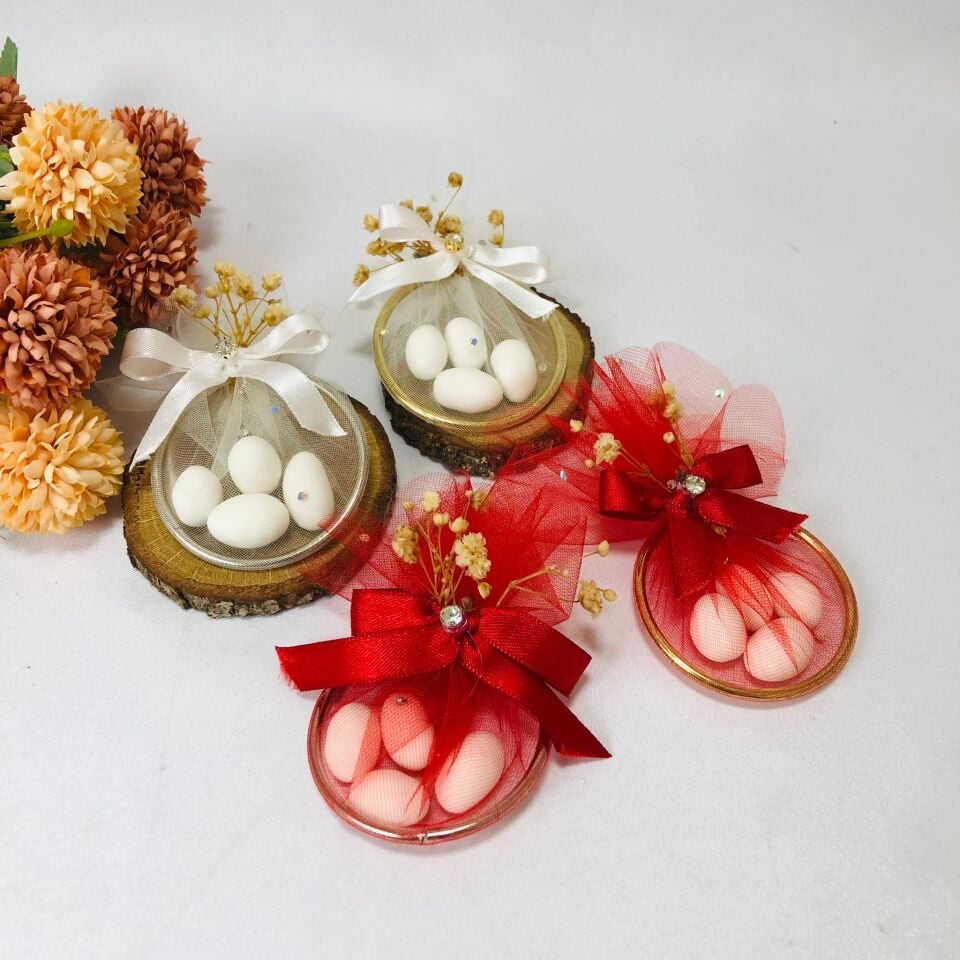 ŞEKERLİ METAL HALKA SÜSLEME 5cm