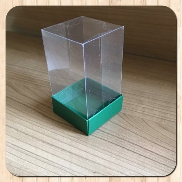 5x5x9 ALTI YEŞİL KARTON ÜSTÜ ASETAT KUTU