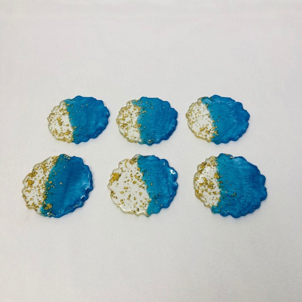 EPOKSİ KARIŞIM MAGNET YARI MAVİ GOLD SİMLİ