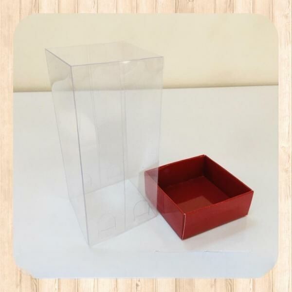 5x5x9 ALTI BORDO KARTON ÜSTÜ ASETAT KUTU