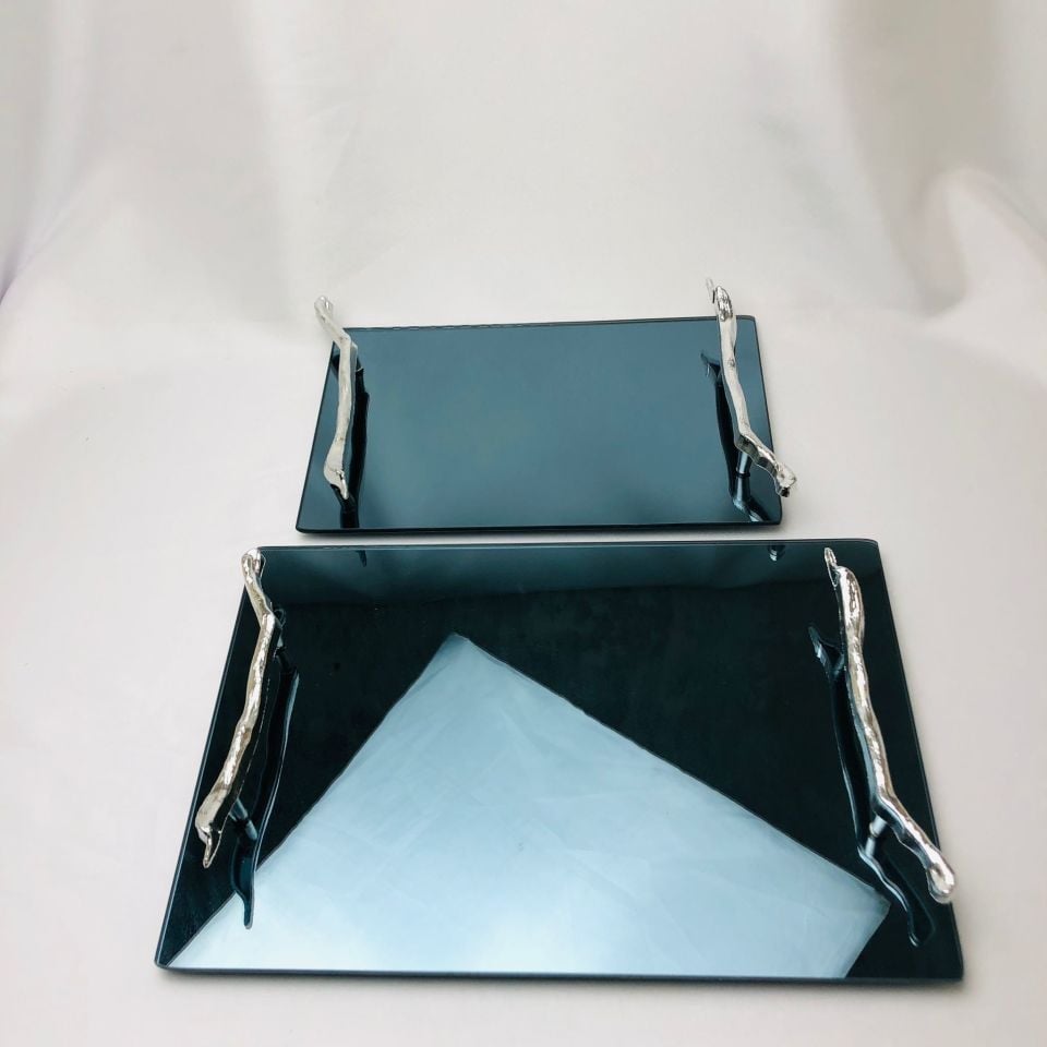 CAM TEPSİ DAL KULP GRİ TEPSİ | KAMPANYA