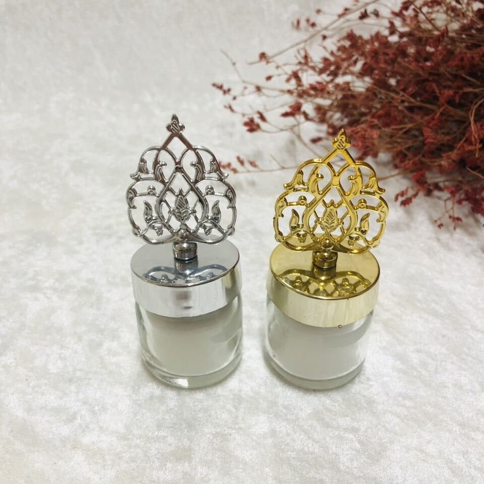 CAM KAVANOZ MUM YUVARLAK GÜNEŞ TEPELİ 40cc