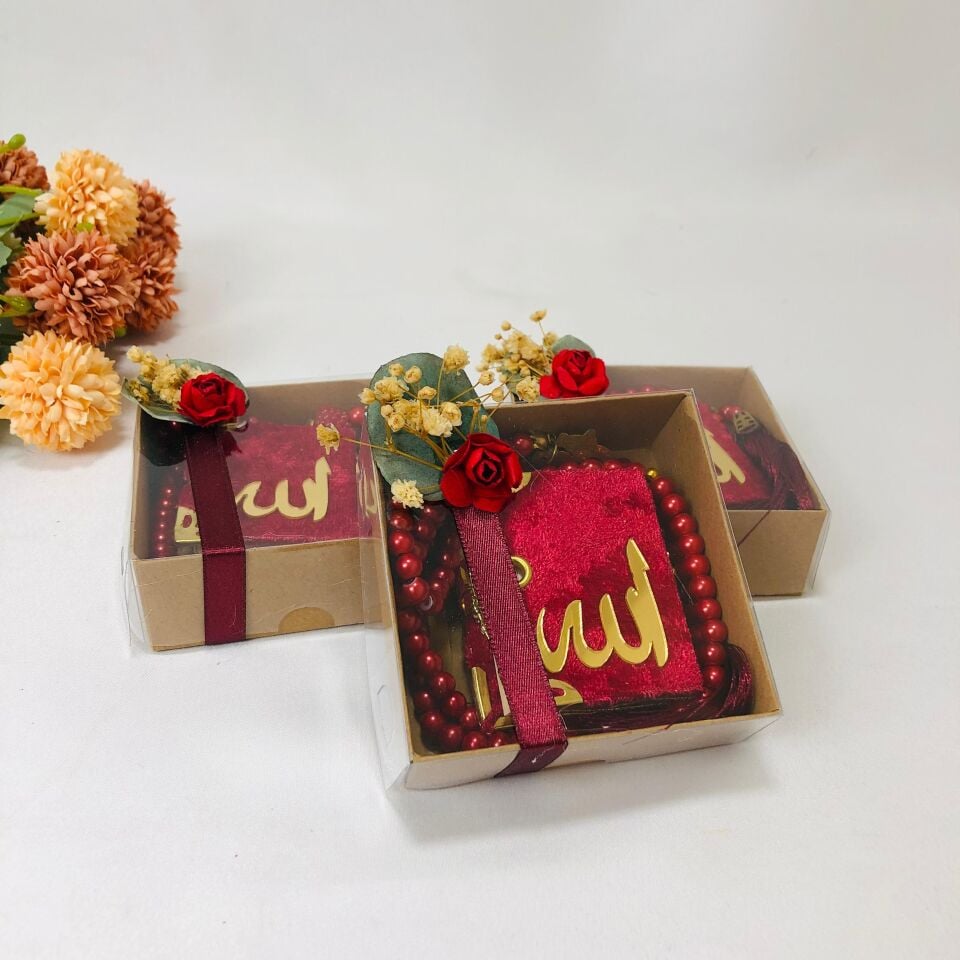 SÜSLENMİŞ MİNİ KURAN TESBİH SETİ