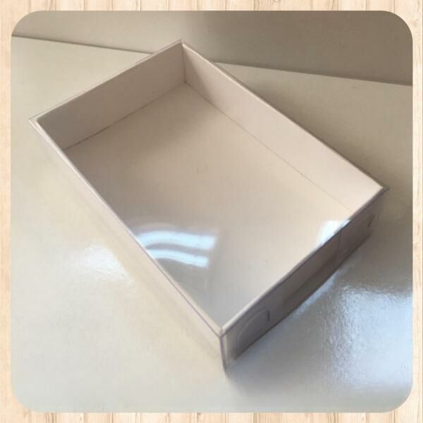 6x9x2 ALTI BEYAZ KARTON ÜSTÜ ASETAT KUTU