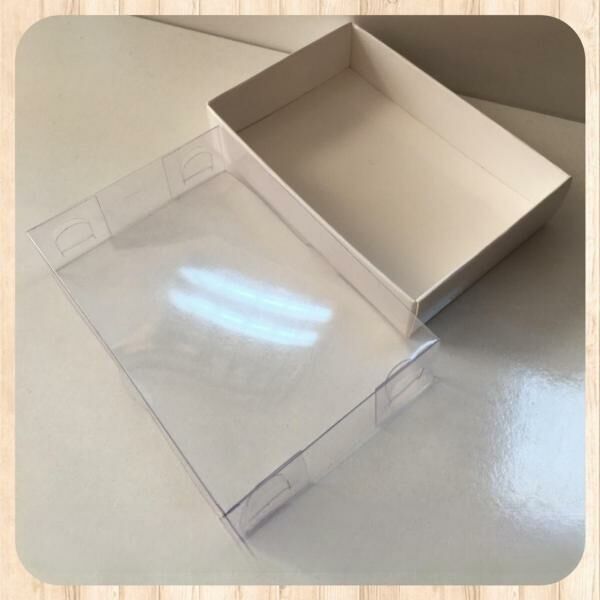 6x9x2 ALTI BEYAZ KARTON ÜSTÜ ASETAT KUTU