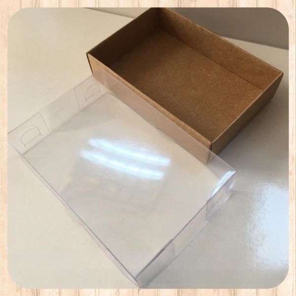 6x9x2 ALTI KRAFT KARTON ÜSTÜ ASETAT KUTU