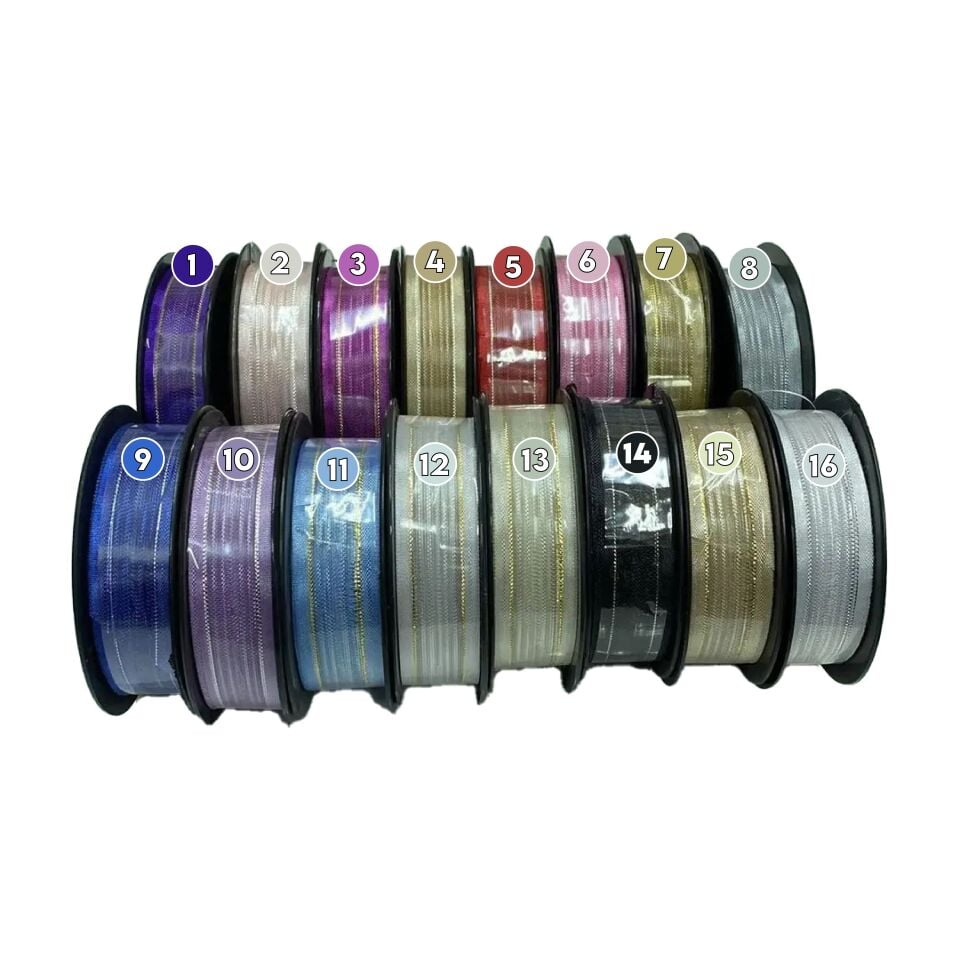 İPLİ ŞİFON KURDELE 2,5cm 20 METRE