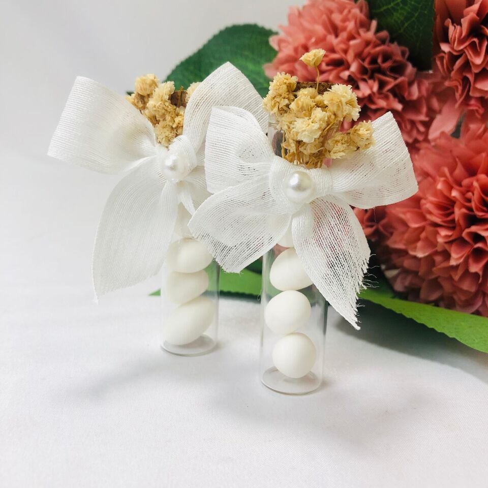 MANTAR TIPALI 8CM DENEY TÜPÜ SÜSLEME İNCİLİ