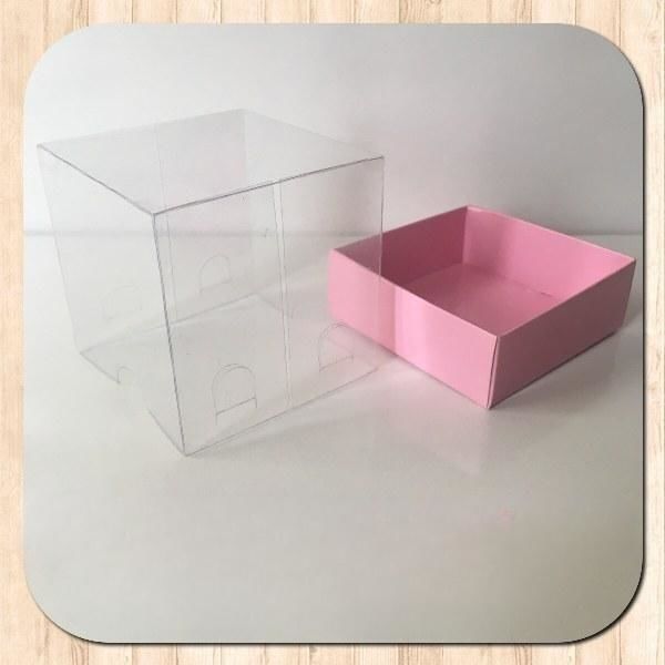 6x6x6 ALTI PEMBE KARTON ÜSTÜ ASETAT KUTU