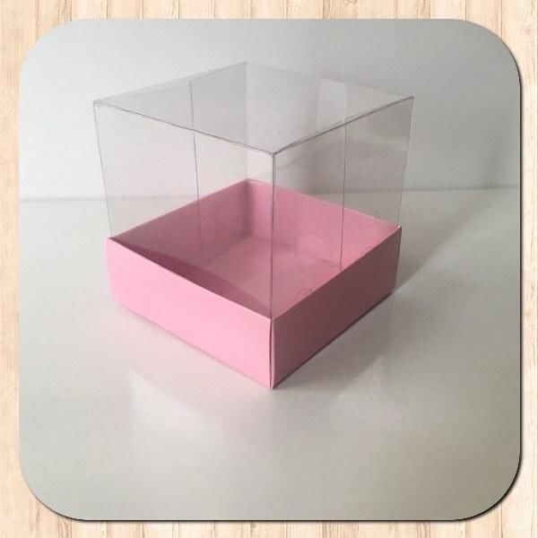 6x6x6 ALTI PEMBE KARTON ÜSTÜ ASETAT KUTU