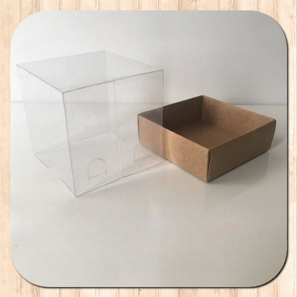 6x6x6 ALTI KRAFT KARTON ÜSTÜ ASETAT KUTU