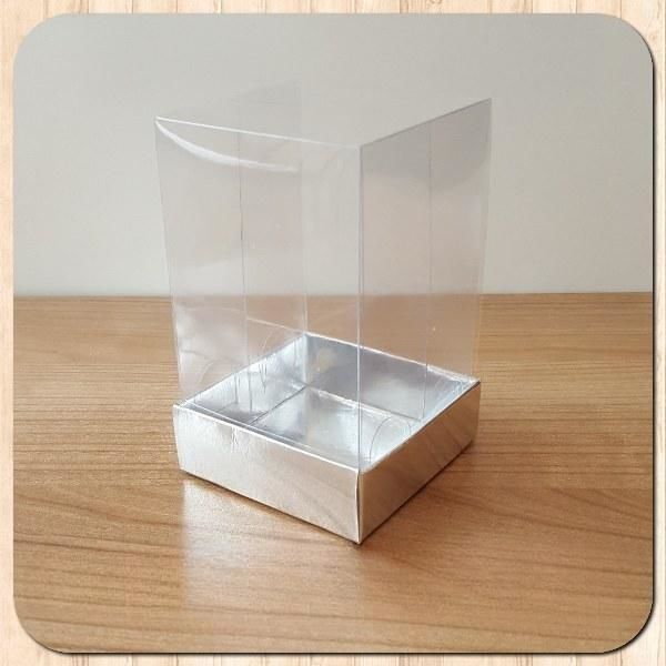 6x6x10 ALTI GÜMÜŞ KARTON ÜSTÜ ASETAT KUTU