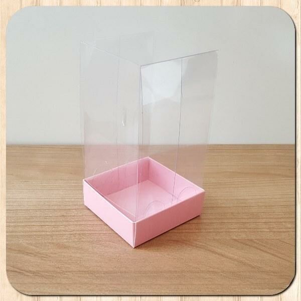 6x6x12 ALTI PEMBE KARTON ÜSTÜ ASETAT KUTU