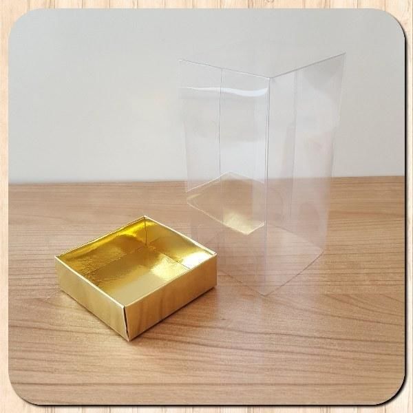 6x6x12 ALTI GOLD KARTON ÜSTÜ ASETAT KUTU