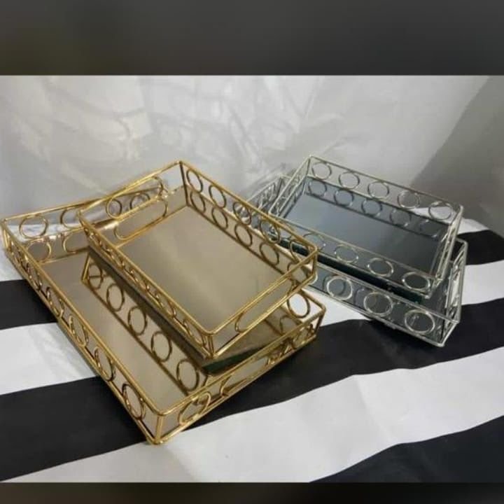 Metal Tepsi 2'li Halkalı