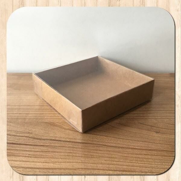 12x12x3 ALTI KRAFT ÜSTÜ ASETAT KUTU