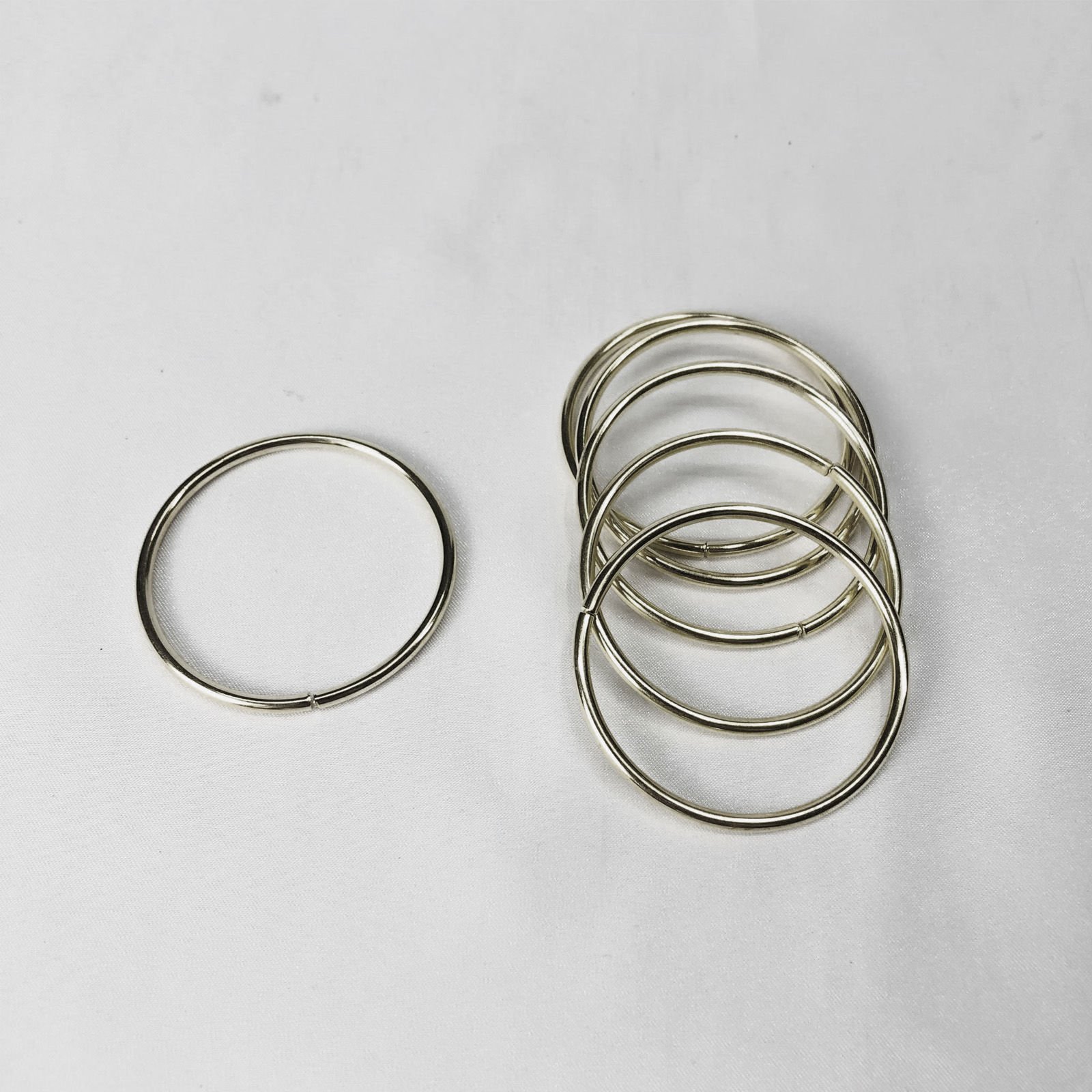 METAL HALKA 500 Adet - 5cm - Gümüş