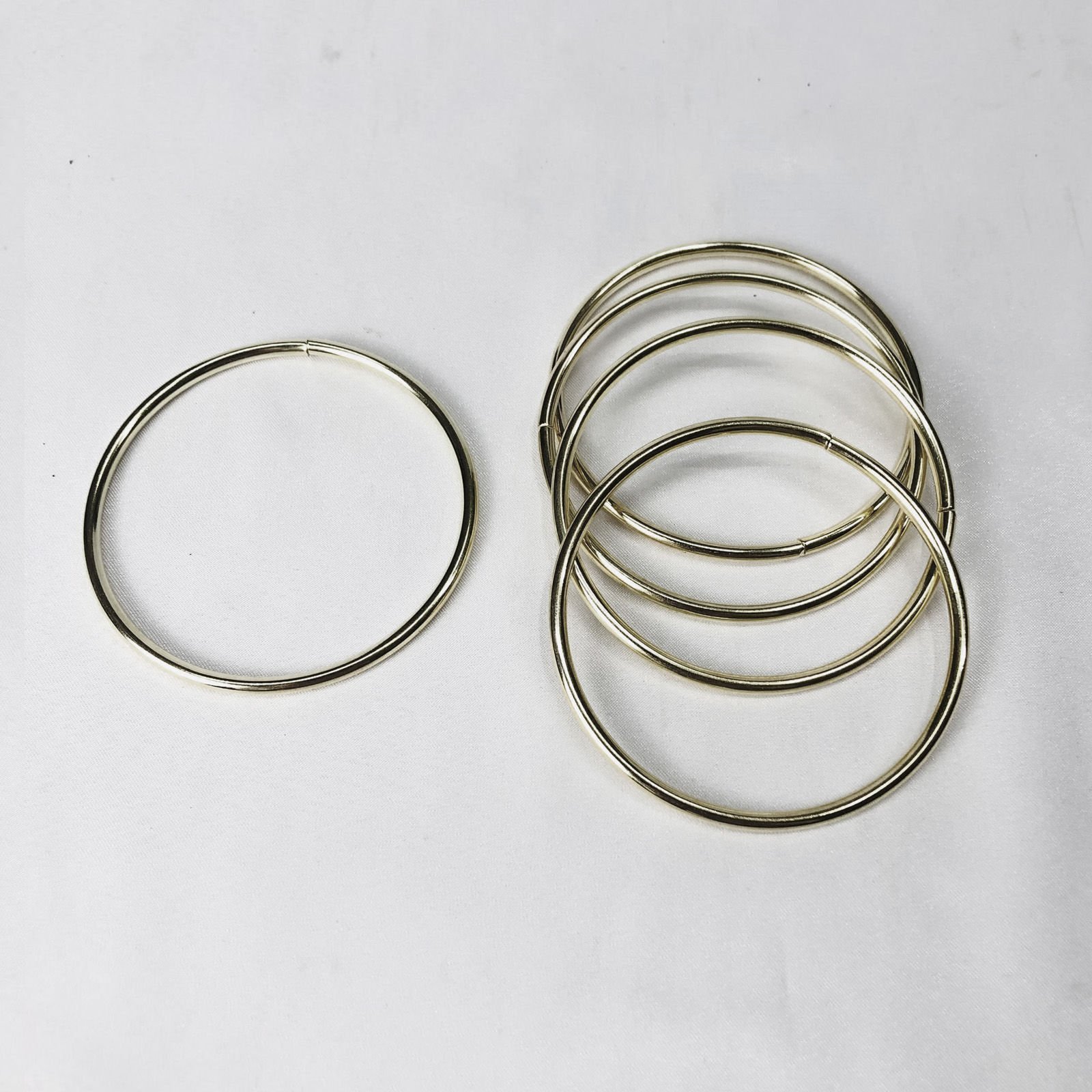 METAL HALKA 500 Adet - 7cm - Gümüş