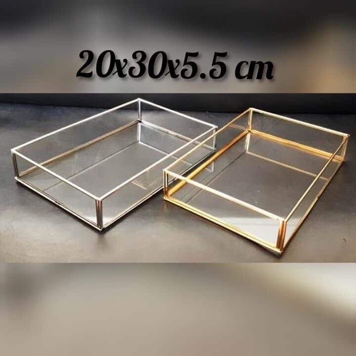 CAM KUTU TEPSİ KAPAKSIZ 30*20*5cm
