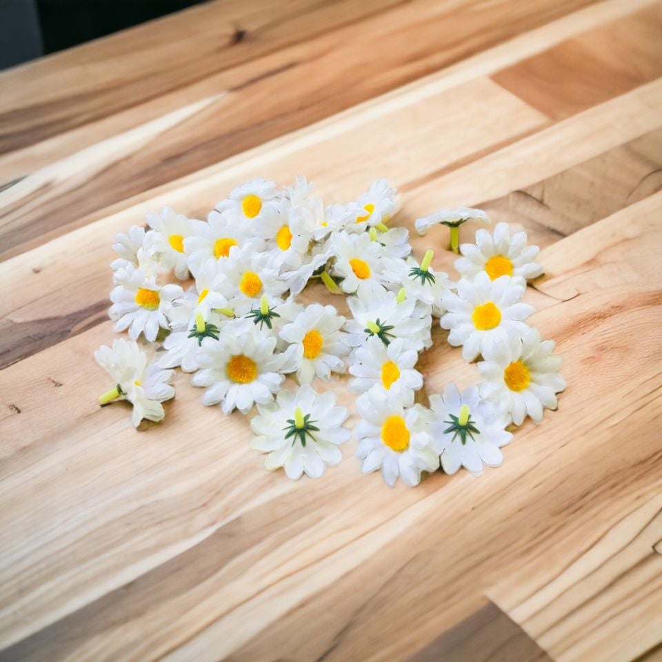 ÇİÇEK YAPAY BAŞ PAPATYA 4cm 100'LÜ