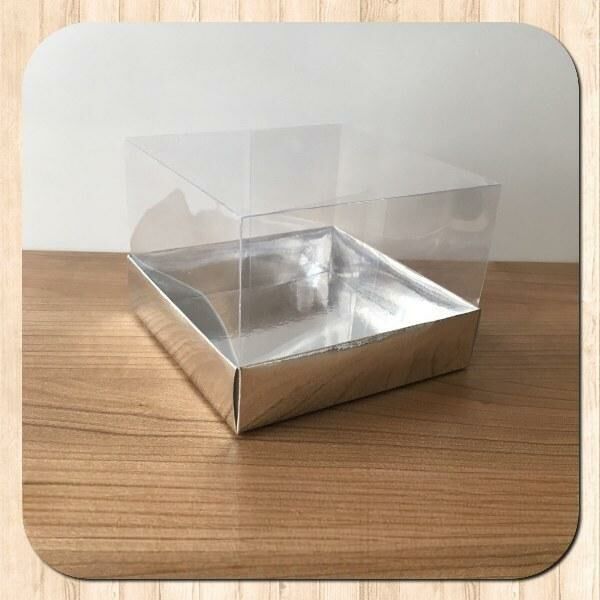 12x12x8,5 ALTI GÜMÜŞ ÜSTÜ ASETAT KUTU