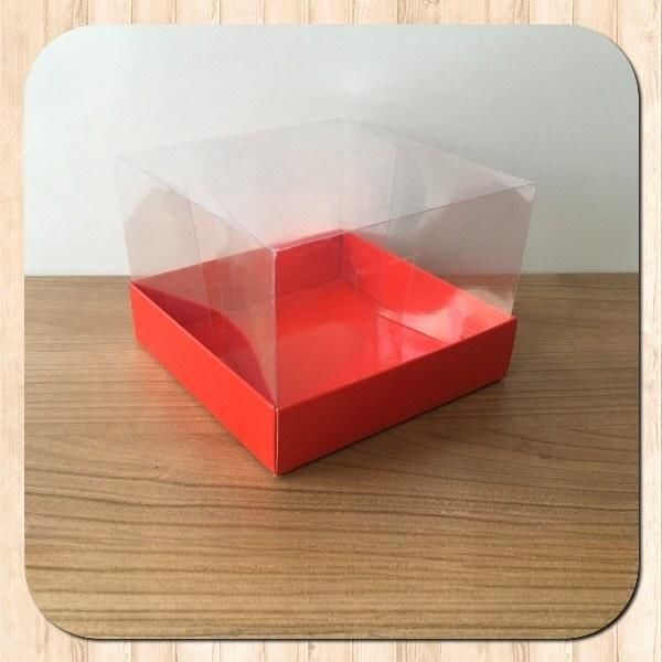 12x12x8,5 ALTI KIRMIZI ÜSTÜ ASETAT KUTU