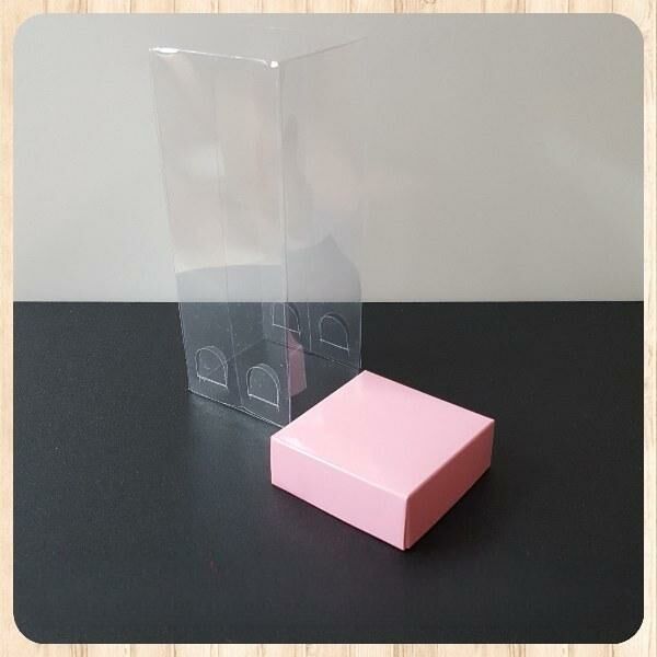 6x6x15.5 ALTI PEMBE KARTON KUTU ÜSTÜ ASETAT KUTU