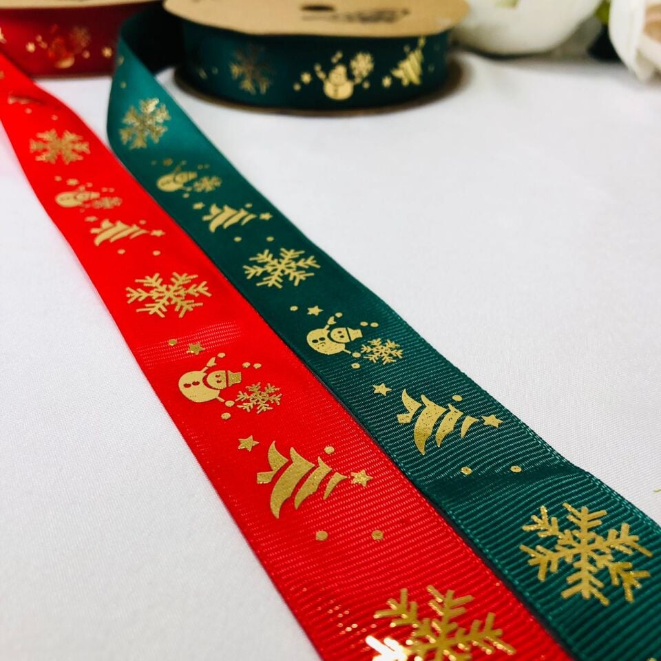 KARDAN ADAM FİGÜRLÜ GOLD YALDIZLI KURDELE 10 Metre