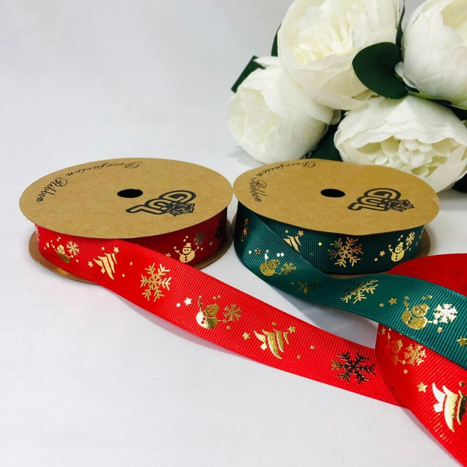 KARDAN ADAM FİGÜRLÜ GOLD YALDIZLI KURDELE 10 Metre