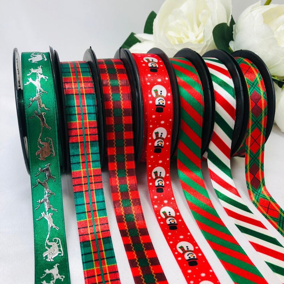 YILBAŞI TEMALI BASKILI KURDELE 20 Metre