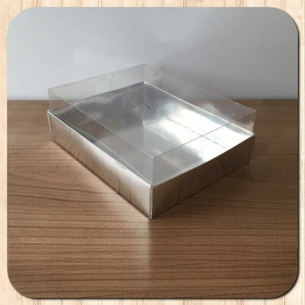 12x15x5 ALTI GÜMÜŞ ÜSTÜ ASETAT KUTU