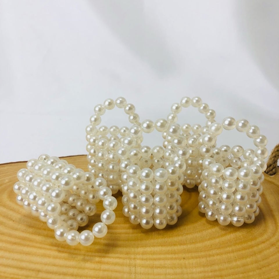 YUVARLAK İNCİ ÇANTA 8mm