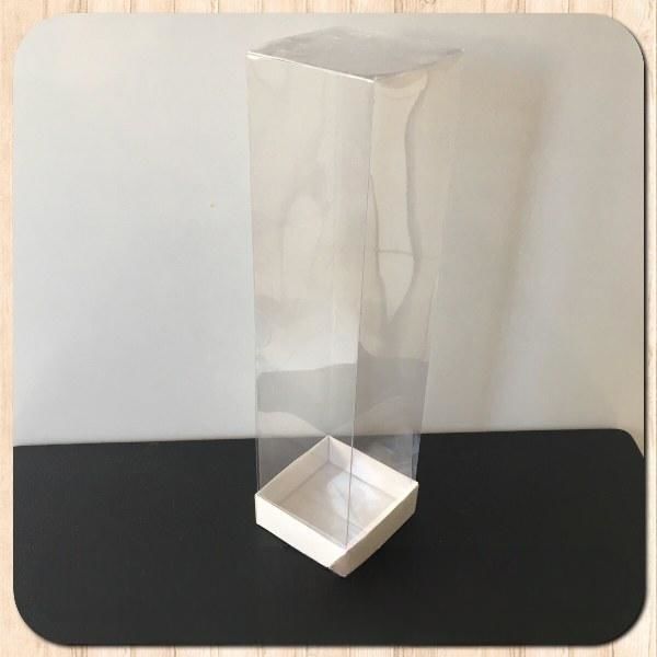 6x6x25 ALTI BEYAZ ÜSTÜ ASETAT KUTU