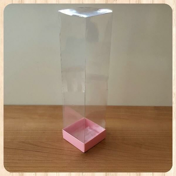 6x6x25 ALTI PEMBE ÜSTÜ ASETAT KUTU