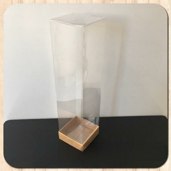 6x6x25 ALTI BEYAZ ÜSTÜ ASETAT KUTU