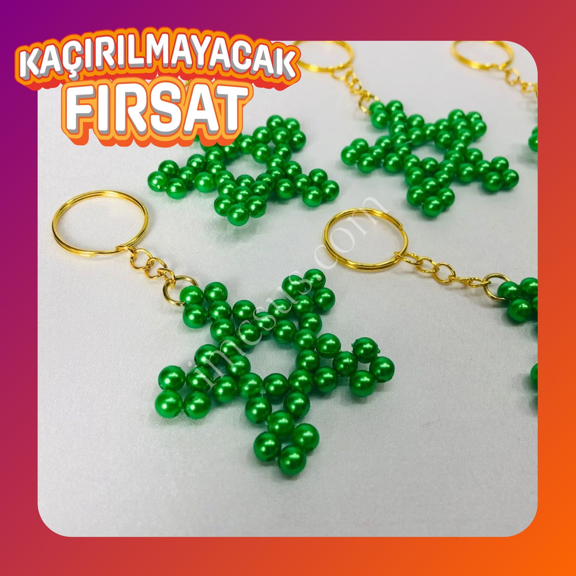 YILBAŞI KAR TANESİ ANAHTARLIK YEŞİL RENK YENİ YIL ANAHTARLIK | KAÇIRILMAYACAK FIRSAT