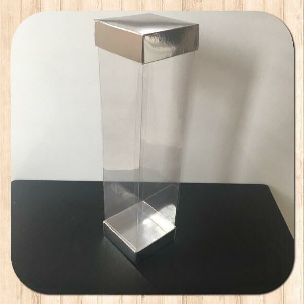 6x6x25 ASETAT ÇİFT TARAFLI GÜMÜŞ KARTON KUTU