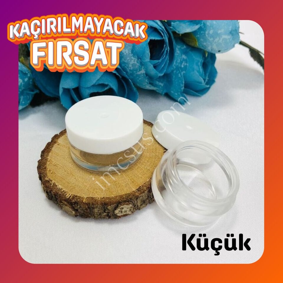 BOŞ MİKA KREM KUTUSU KÜÇÜK 5mL | KAÇIRILMAYACAK FIRSAT
