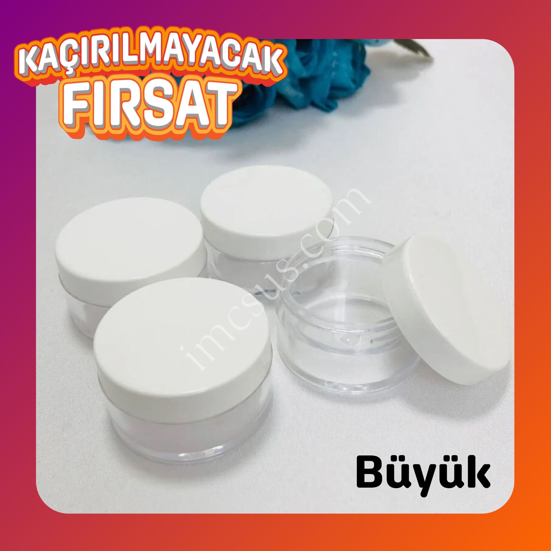 BOŞ MİKA KREM KUTUSU BÜYÜK 10mL | KAÇIRILMAYACAK FIRSAT