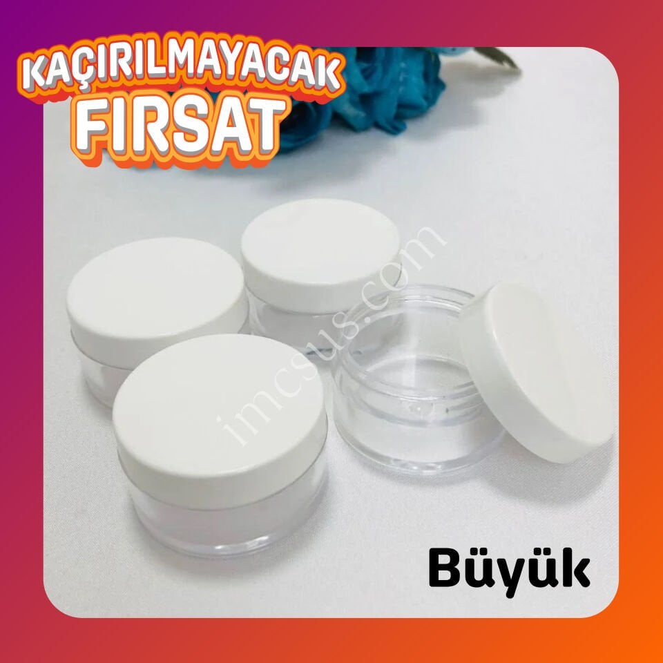 BOŞ MİKA KREM KUTUSU BÜYÜK 10mL | KAÇIRILMAYACAK FIRSAT