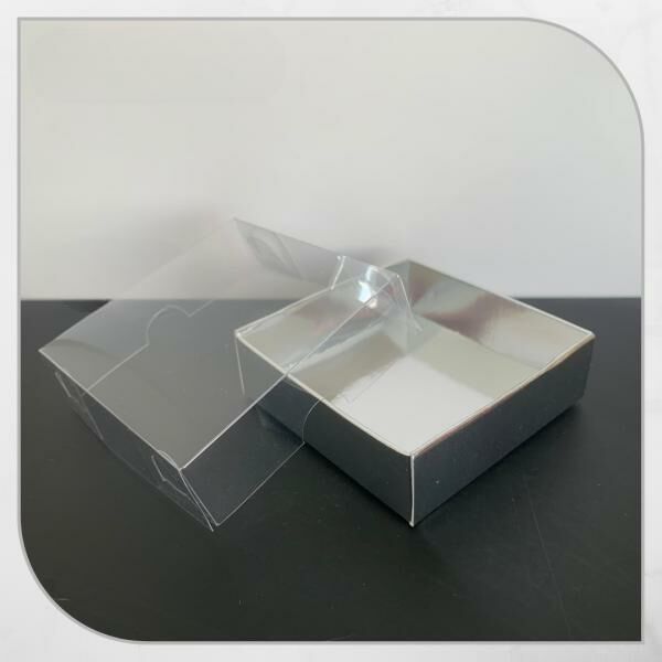 7x7x2.2 ALTI GÜMÜŞ ÜSTÜ ASETAT KUTU