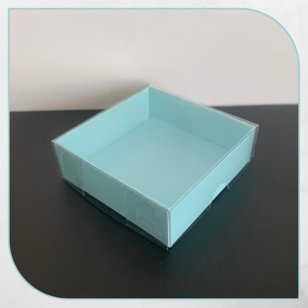 7x7x2.2 ALTI MAVİ ÜSTÜ ASETAT KUTU