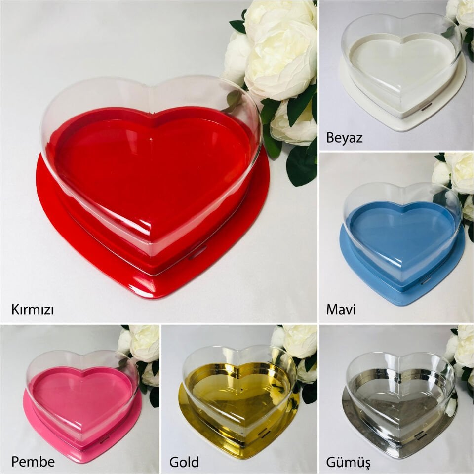 BÜYÜK MİKA KALP KUTU 27cm