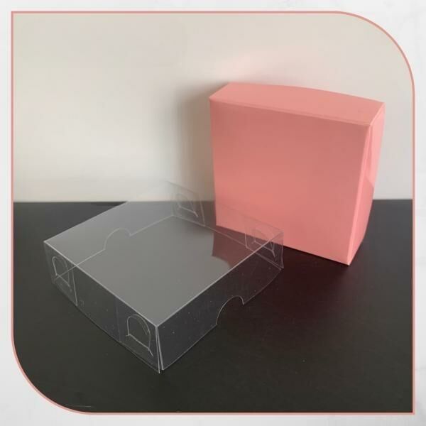 7x7x2.2 ALTI PEMBE ÜSTÜ ASETAT KUTU