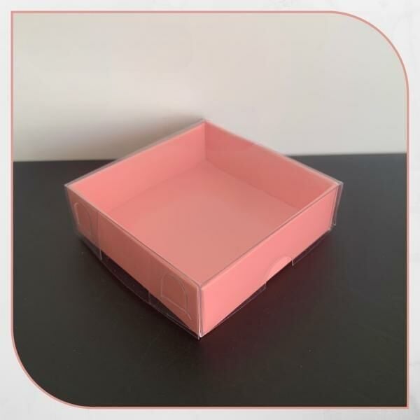 7x7x2.2 ALTI PEMBE ÜSTÜ ASETAT KUTU