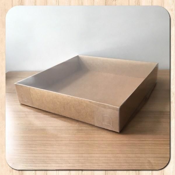 25x25x5 ALTI KRAFT ÜSTÜ ASETAT KUTU